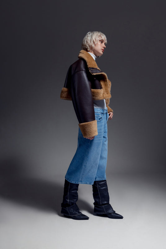 2 Length Aviator in Choc/Caramel