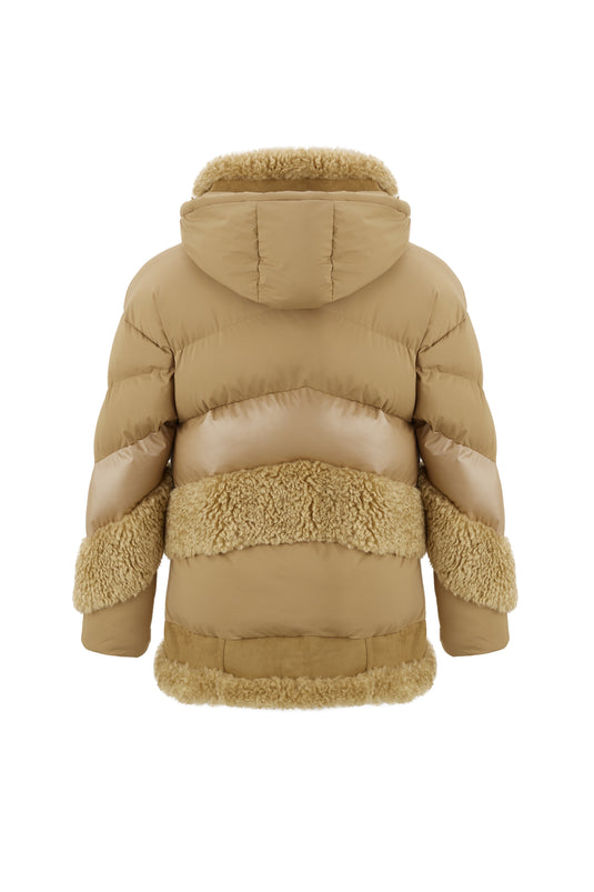 Aviator Inspired Jacket in Caramel