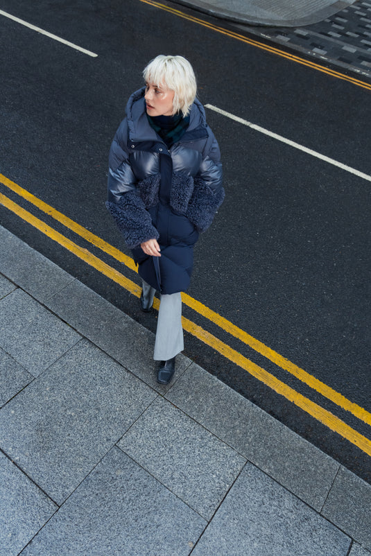 Hooded Coat in Storm