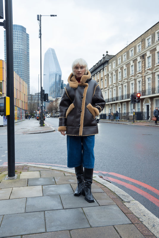 Hood Aviator in Choc/Caramel