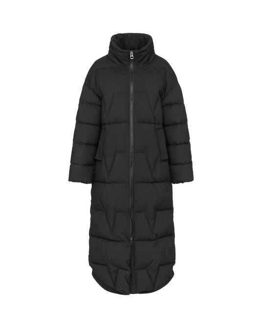 Maxi Puffer Coat in Black