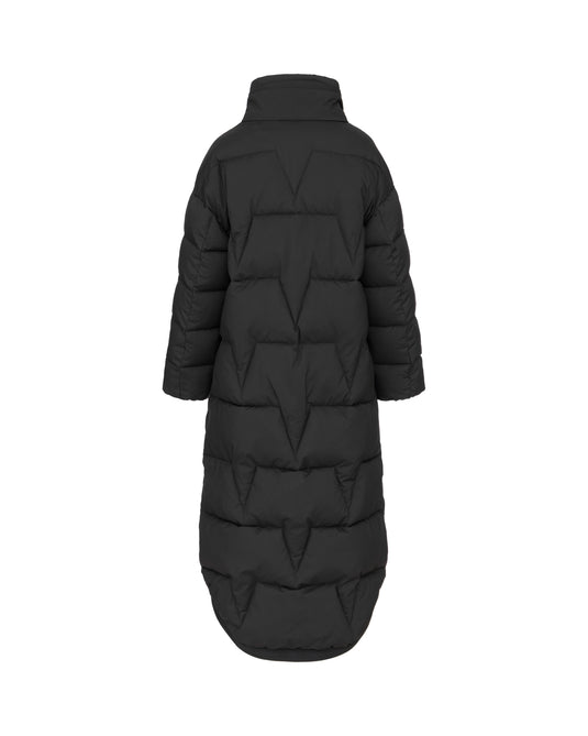 Maxi Puffer Coat in Black