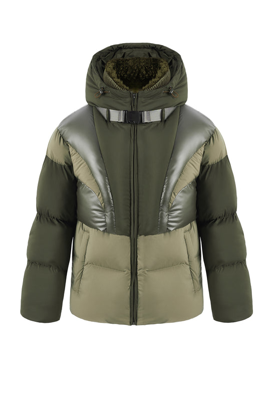 Puffer Jacket in Khaki