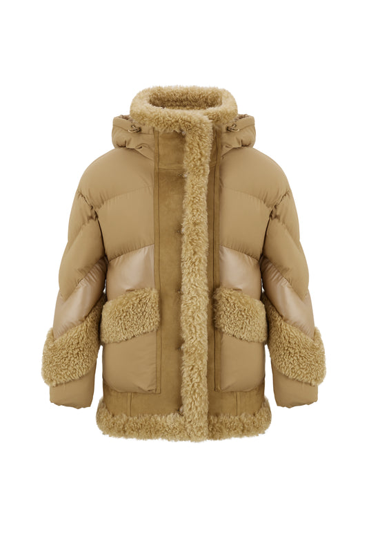 Aviator Inspired Jacket in Caramel