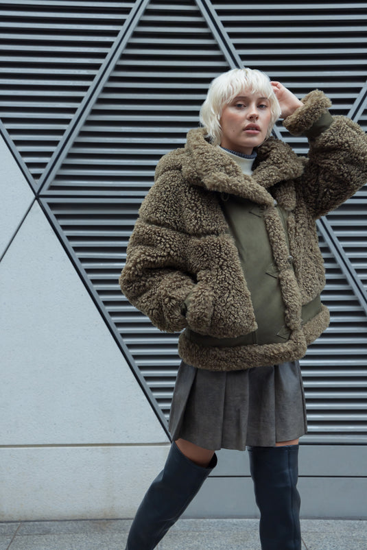 Duffle Jacket in Khaki