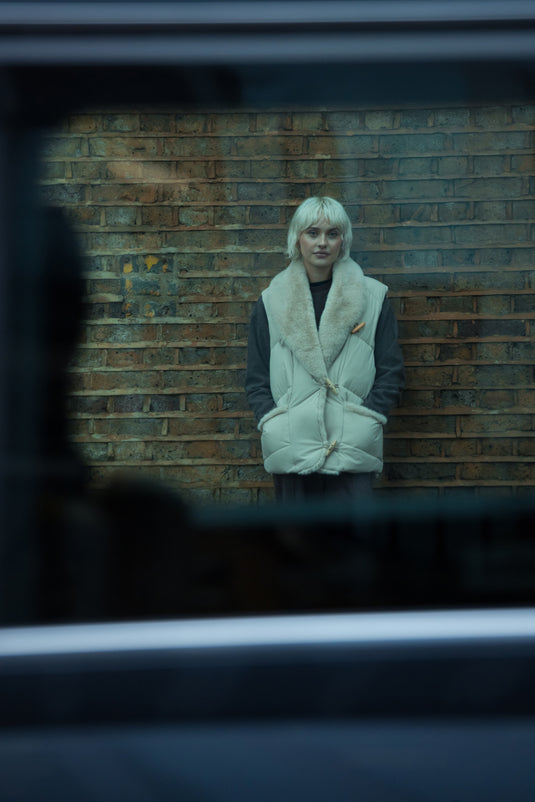 Puffa Gilet in Cream