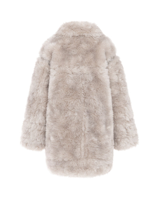 Alpaca Duffle Coat in Frost