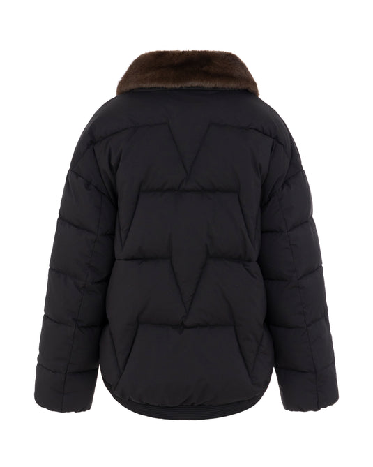 Puffer Jacket in Black