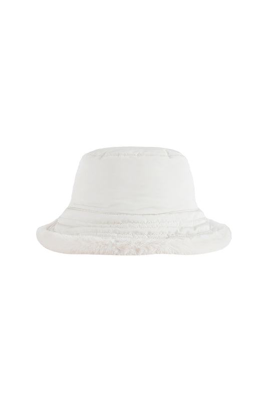 Reversible Bucket Hat in Cream